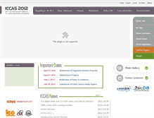 Tablet Screenshot of 2012.iccas.org